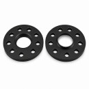 20mm 2x10mm SCC Spurverbreiterung Spurplatte für Audi Schwarz + Radschrauben