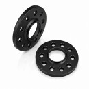 20mm 2x10mm SCC Spurverbreiterung Spurplatte für Audi Schwarz + Radschrauben