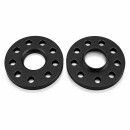 20mm 2x10mm SCC Spurverbreiterung Spurplatte für Audi Schwarz + Radschrauben