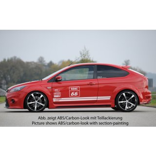 Rieger Seitenschweller für Ford Focus 2 ST 3-tür. li. re Carbon-Look