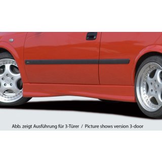 Rieger Seitenschweller für Opel Astra G Stufenheck li. re