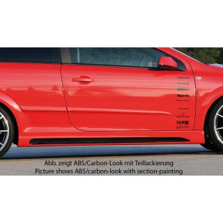 Rieger Seitenschweller für Opel Astra H Twin-Top Cabrio li. re