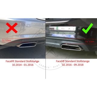 Diffusor S6 Look für Audi A6 4G C7 Facelift Competition S-Line