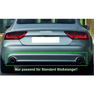 Diffusor S7 Look für Audi A7 4G Vorfacelift Standard Stoßstange
