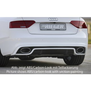 Rieger Diffusor Heckeinsatz RS5 Look A5 8T B8 Facelift Coupe Cabrio