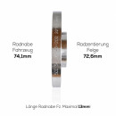 15mm pro Rad SCC Adapterscheiben Nabenadapter BMW E39 E70  74,1 auf 72,6mm