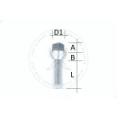 Radschraube M14 x 1,5 L35 Kegel 60Â°