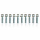 SCC Spurverbreiterung 30 mm (2×15 mm) 5×112 / 66,6 mm silber eloxiert inkl. Radschrauben für Audi A4 A5 A6 A7