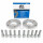 SCC Spurverbreiterung 30 mm (2×15 mm) 5×112 / 66,6 mm silber eloxiert inkl. Radschrauben für Audi A4 A5 A6 A7