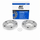 40mm 2x20mm SCC Spurverbreiterung Distanzscheiben...