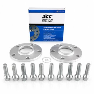 30mm 2x15mm Spurverbreiterung Distanzscheiben SCC für BMW X5 X6 mit Radschrauben M14 x 1,25