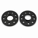 20mm 2x10mm SCC Spurverbreiterung Spurplatte für Audi Schwarz 5x100 NLB 57,1mm