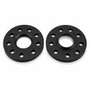 20mm 2x10mm SCC Spurverbreiterung Spurplatte für Audi Schwarz 5x100 NLB 57,1mm