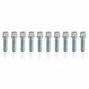 SCC Spurverbreiterung 30 mm (2×15 mm) 5×112 / 66,6 mm silber eloxiert inkl. Radschrauben für Audi 5x112 66,6