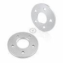 SCC Spurverbreiterung 10 mm (2×5 mm) 5×112 / 66,6 mm silber eloxiert inkl. Radschrauben für Audi 5x112 66,6