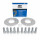 SCC Spurverbreiterung 10 mm (2×5 mm) 5×112 / 66,6 mm silber eloxiert inkl. Radschrauben für Audi 5x112 66,6