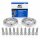 30mm 2x15 mm SCC Spurverbreiterung Distanzscheiben für BMW LK 5x112 NLB 66,6mm mit Radschrauben