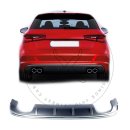 Für Audi A3 8V Diffusor Spoiler S Look 3 Türer...