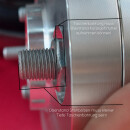 40mm 2x 20mm SCC Spurverbreiterung Distanzscheiben Distanzscheibe 5x108 NLB 63,4mm M12 x 1,5