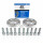 SCC Spurverbreiterung 40 mm (2×20 mm) 5×112 / 66,6 mm silber eloxiert inkl. Radschrauben für Audi RS4 RS5 RS6 RS7