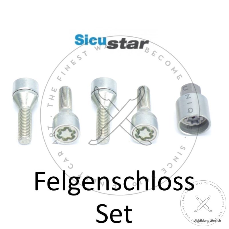 Sicustar FelgenschlossM14x1,5Länge 56mmKugel R12SW 17