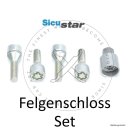 Felgenschloss Seat M14x1,5 Länge: 55mm - Kugel R13 - SW...