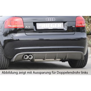 Rieger Heckeinsatz für Audi A3 8P Sportback + Nicht für S3.