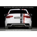 Rieger Heckeinsatz für Audi A4 S-Line S4 B8 8K Limo Avant 11-15 Facelift Carbon-Look
