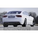 Rieger Heckschürzenansatz für Audi A5 B8 8T8 Sportback 07-10 VFL Carbon-Look