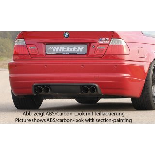 Rieger Heckschürzenansatz für BMW 3er E46 M3 Coupe 06.00-