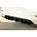 Rieger Heckeinsatz für BMW 4er F83 M4 M3 Cabrio 07.14- Matt Schwarz