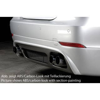 Rieger Heckschürzenansatz für BMW 5er E60 Lim. -08 Vorfacelift Carbon-Look