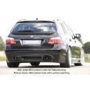 Rieger Heckschürzenansatz für BMW 5er E61 Touring 08- Facelift Matt Schwarz