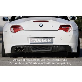 Rieger Heckansatz für BMW Z4 E85 Roadster 01.06-03.09 Facelift Carbon-Look