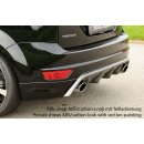 Rieger Heckschürzenansatz für Ford Focus 2 5-tür. 02.08-01.11 Facelift Matt Schwarz