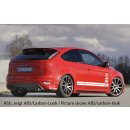 Rieger Heckeinsatz für Ford Focus 2 ST 5-tür. 02.08-01.11 Facelift Matt Schwarz