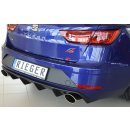 Rieger Heckeinsatz für Seat Leon Cupra 5F 5-tür. ST Kombi ab 01.17- Facelift Schwarz Matt