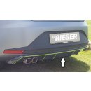 Rieger Heckeinsatz für Seat Leon FR 5F 5-tür. 01.13-12.16 VFL Schwarz Glanz