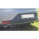 Rieger Heckeinsatz für Seat Leon FR 5F 5-tür. 01.13-12.16 VFL Schwarz Glanz