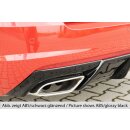 Rieger Heckeinsatz für Skoda Octavia RS 5E Vorfacelift 6.13-1.17 Schwarz Matt