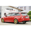 Rieger Heckeinsatz Diffusor für Skoda Octavia RS 5E Schwarz Glanz ohne AHK