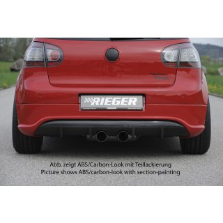 Rieger Heckschürzenansatz für VW Golf 5 GTI Carbon Look