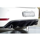 Rieger Heckeinsatz Schwarz Glanz für VW Golf 6 GTI...