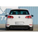 Rieger Heckeinsatz Schwarz Glanz für VW Golf 6 GTI Schwarz Glanz