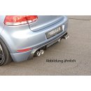Rieger Heckschürzenansatz für VW Golf 6 5-tür. 10.08- Matt Schwarz