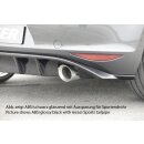 Rieger Heckeinsatz für VW Golf 7 GTI Clubsport 5-tür. 02.16- Schwarz Glanz
