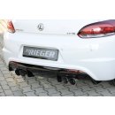 Rieger Heckeinsatz für R-Line Heckschürze für VW Scirocco 3 13 Schwarz Glanz