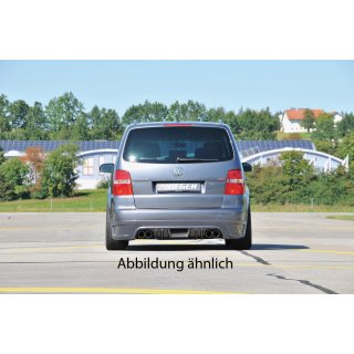 Rieger Heckschürzenansatz für VW Touran 1T 03.03-10.06 VFL Matt Schwarz