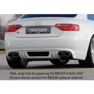 Rieger Heckschürzenansatz für Audi A5 B8 8T8 Sportback 07-10 Vorfacelift