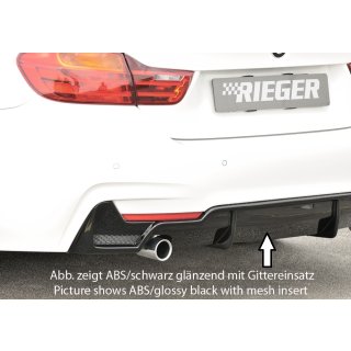 Rieger Heckeinsatz für BMW 4er F36  3C Gran Coupe 5-tür. 05.14--06.15 Vorfacelift